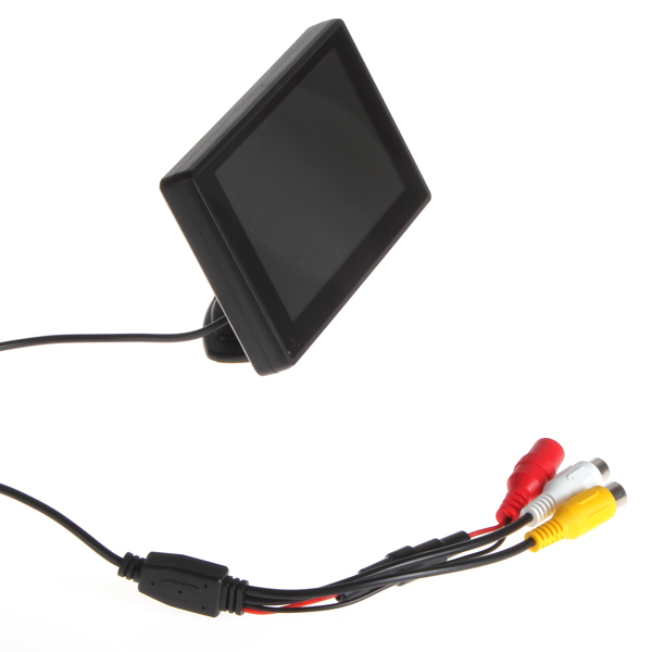 4.3 inch color tft lcd parking car rear view monitor car rearview backup monitor 4.3'' 2 video input for reverse camera dvd