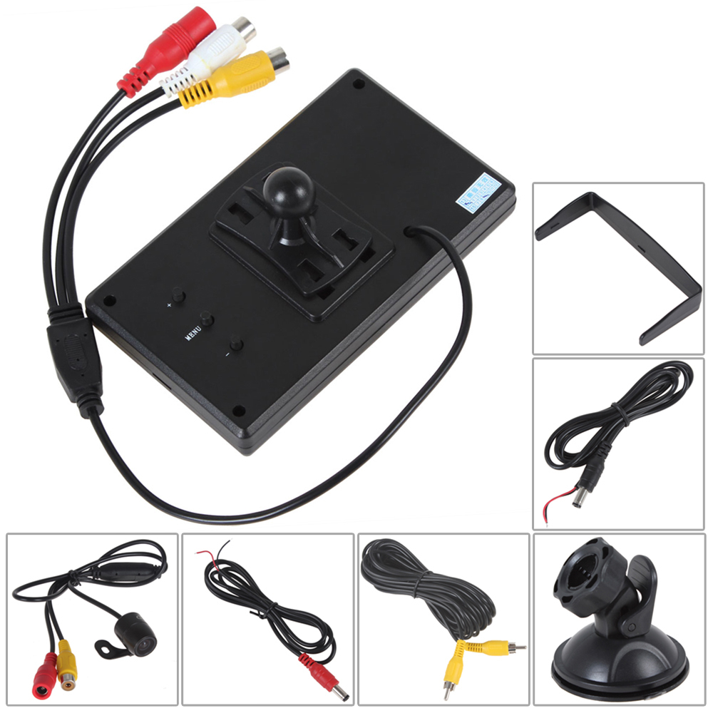 4.3 inch color tft lcd pocket-sized car rear view monitor parking + e306 18mm cmos / ccd auto car rearview reverse backup camera