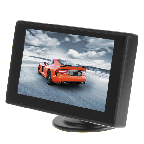 4.3 inch digital color tft lcd car rear view monitor 4.3'' rearview parking + wireless waterproof night vision reverse camera
