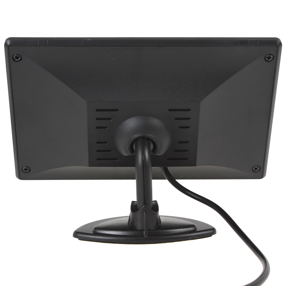 4.3 inch tft lcd auto car rearview monitor parking 2 video input + 170 degree waterproof car rear view reverse backup camera