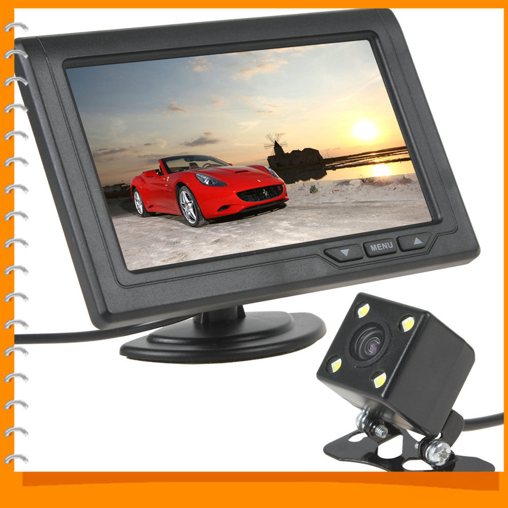 4.3 inch tft lcd car rear view monitor auto car rearview parking monitor + night vision waterproof car reverse backup camera 4.3 inch tft lcd car rear view monitor auto car rearview parking monitor + night vision waterproof car reverse backup camera