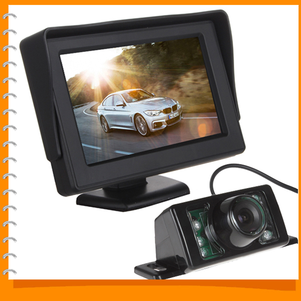 4.3 inch tft lcd hd digital panel car rearview monitor parking reverse auto monitor + 7 ir lights car rear view camera 4.3 inch tft lcd hd digital panel car rearview monitor parking reverse auto monitor + 7 ir lights car rear view camera