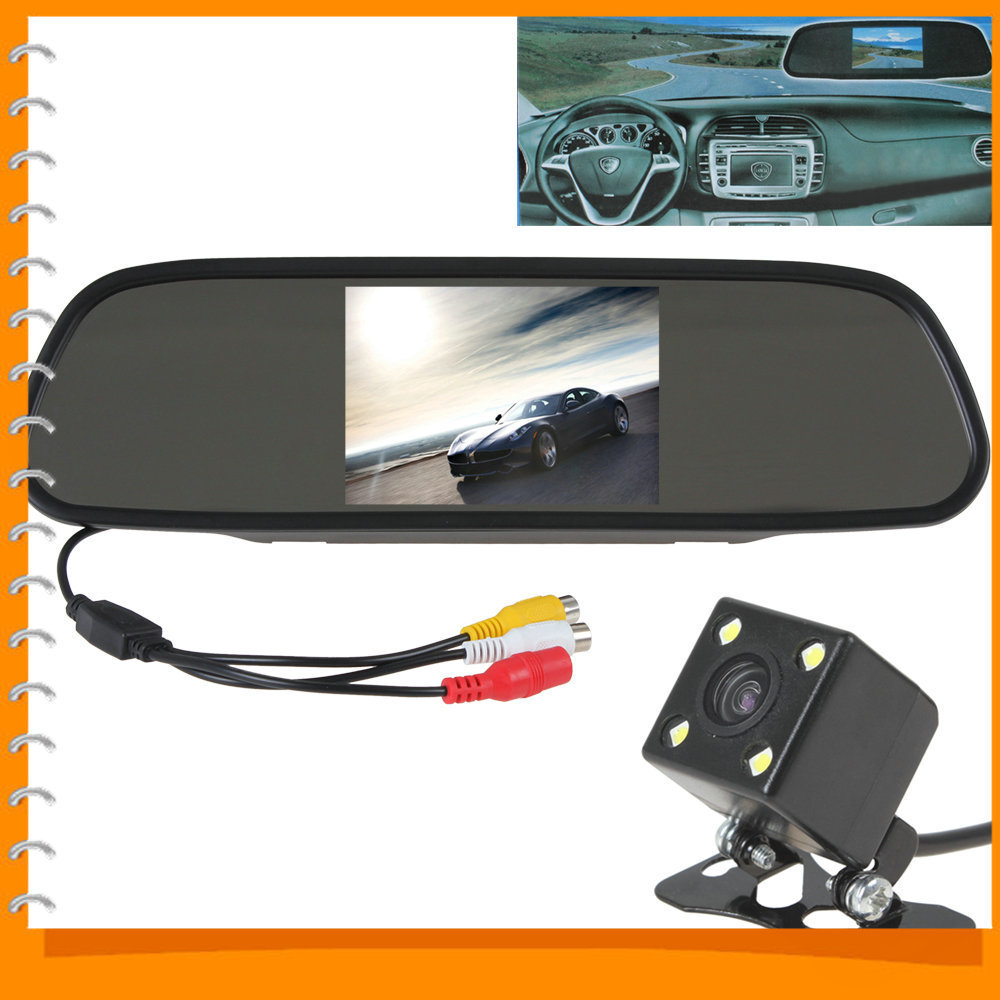 5 inch color tft lcd car mirror monitor auto car rearview parking monitor + 170 degree night vision car rear view reverse camera 5 inch color tft lcd car mirror monitor auto car rearview parking monitor + 170 degree night vision car rear view reverse camera