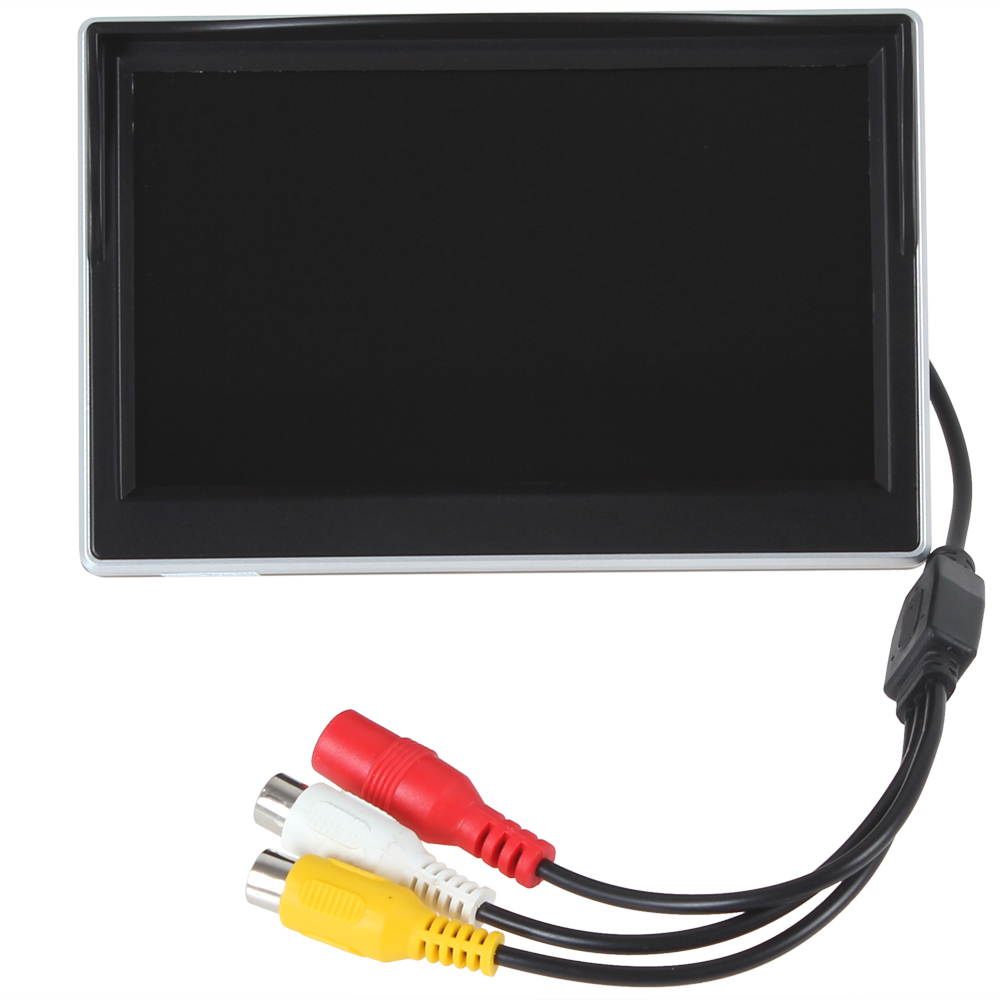 5 inch color tft lcd car rear view monitor 480 x 272 hd digital car rearview reverse backup monitor support vcd dvd gps camera