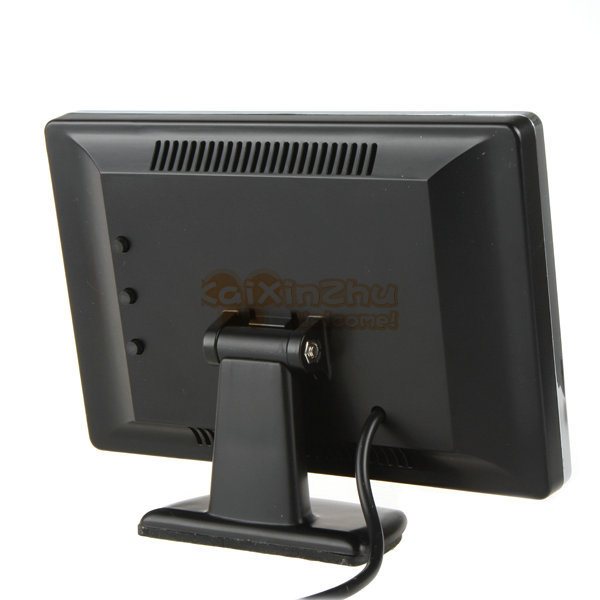 5 inch color tft lcd car rear view monitor parking rearview monitor 2 video input + 7 ir lights 120 degree car reverse camera