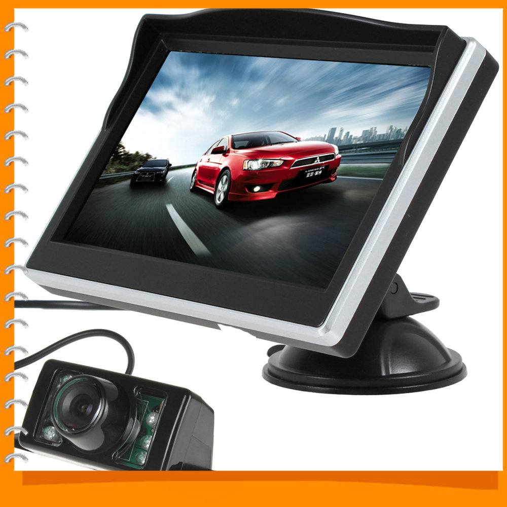 5 inch color tft lcd hd digital car rear view monitor parking + 7 ir lights waterproof 170 degree car rearview reverse camera 5 inch color tft lcd hd digital car rear view monitor parking + 7 ir lights waterproof 170 degree car rearview reverse camera