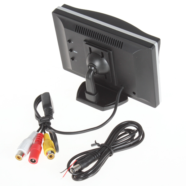 5 inch tft lcd digital car rear view monitor car reverse parking monitor for vcd dvd gps rear view camera with front diaphragm