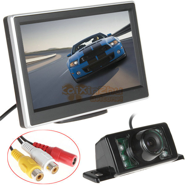 5 inch tft lcd hd color car rear view parking monitor 2 video input + 7 ir lights car rearview reverse camera for vcd dvd gps 5 inch tft lcd hd color car rear view parking monitor 2 video input + 7 ir lights car rearview reverse camera for vcd dvd gps
