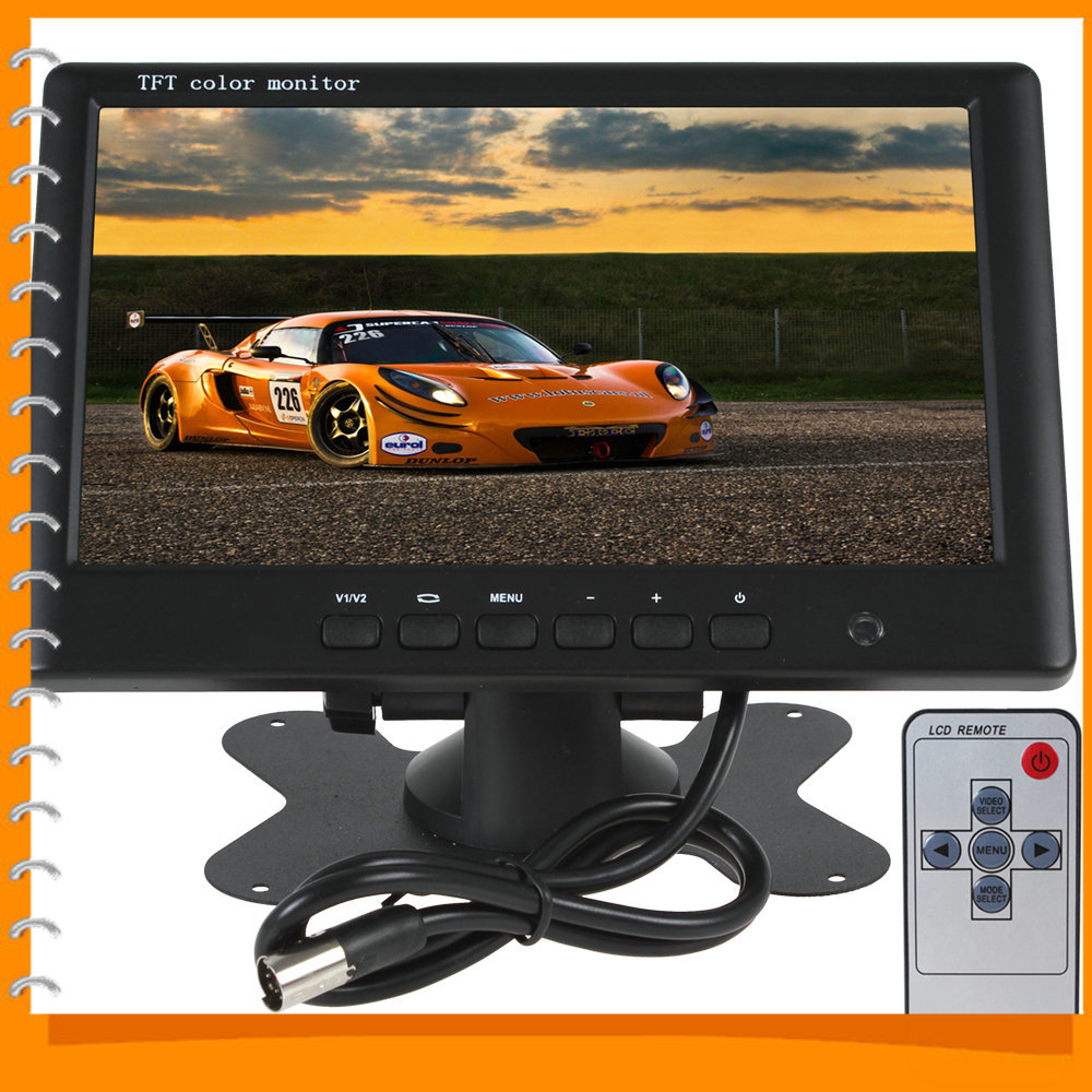 7'' color tft lcd car rear view monitor hd 800 x 480 7 inch car rearview reverse parking monitor with 2 video input 7'' color tft lcd car rear view monitor hd 800 x 480 7 inch car rearview reverse parking monitor with 2 video input