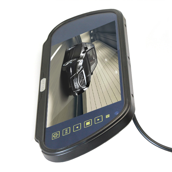 7 inch color tft lcd auto car rear view mirror monitor 7'' vehicle backup monitor + 4 parking sensors + rearview reverse camera
