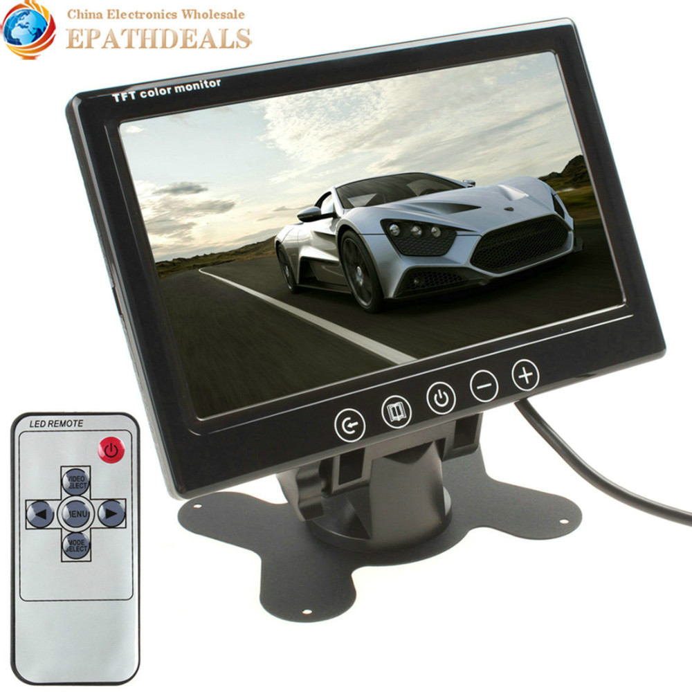 7 inch tft color lcd stand-alone headrest car rear view monitor car reverse parking monitor with 800 x 480 resolution