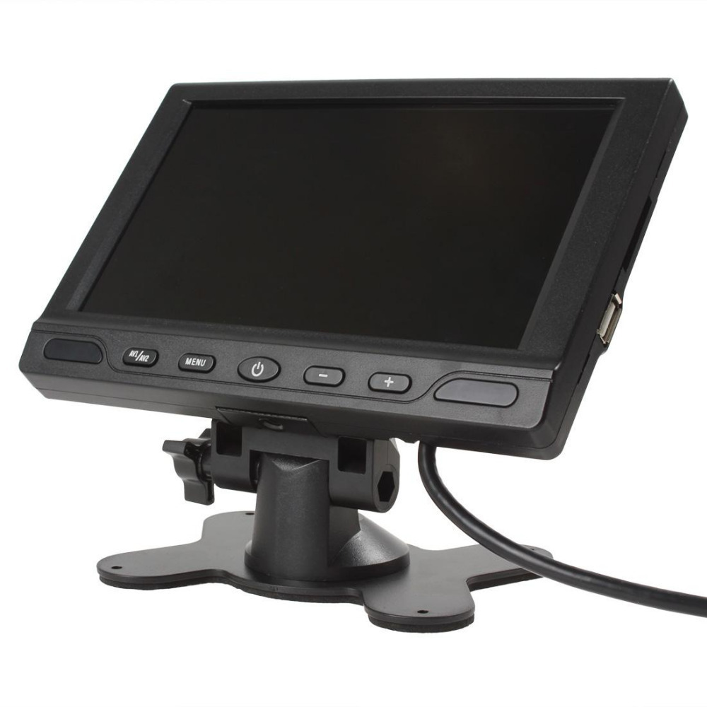 7 inch tft lcd color mp5 car rear view monitor 2ch video audio input auto car rearview monitor parking support 1080p video play