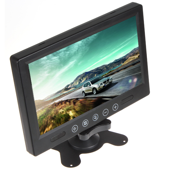 9 inch color tft lcd remote control car rear view monitor car reverse rearview monitor with 2 video input