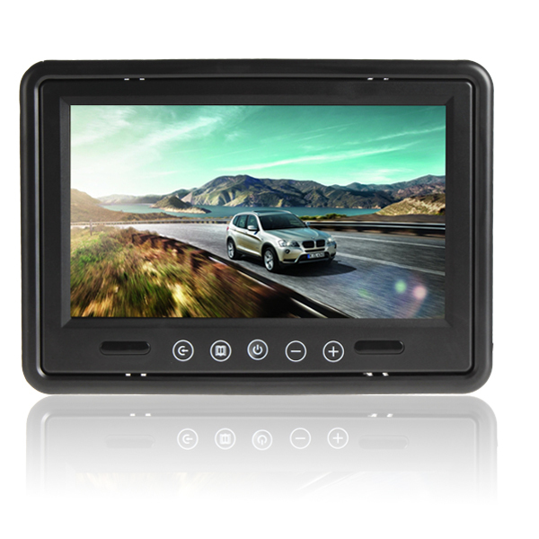 9 inch color tft lcd remote control car rear view monitor car reverse rearview monitor with 2 video input
