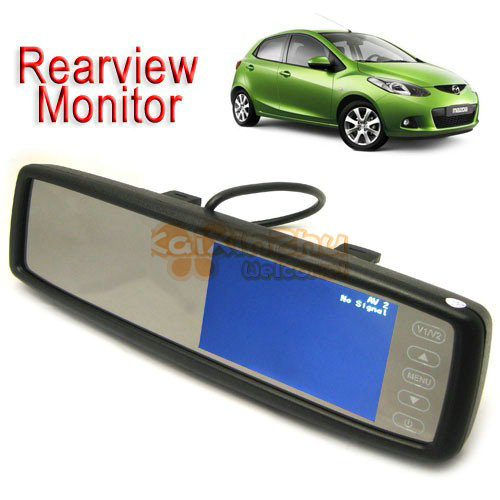car rear view mirror video monitor support touch screen, 480 x 272 4.3 inch tft lcd screen