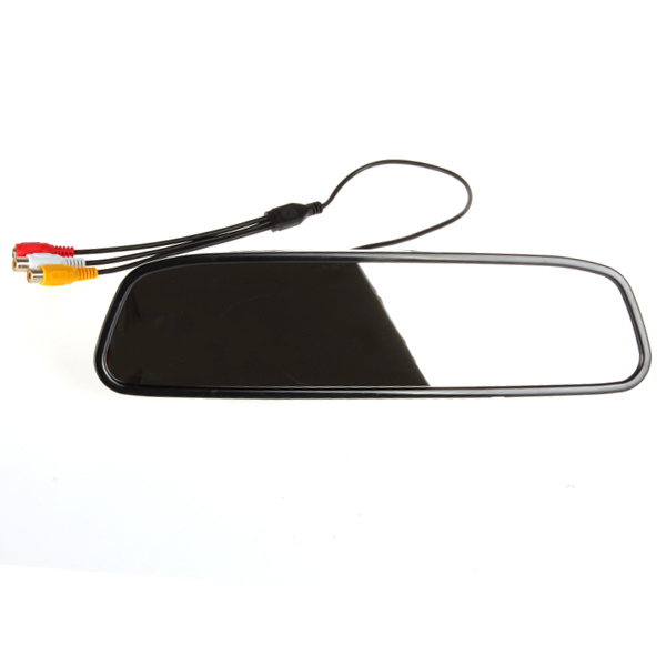 univeral 4.3 inch tft lcd auto car rear view mirror monitor parking + night vision car rearview reverse camera 170 wide angle