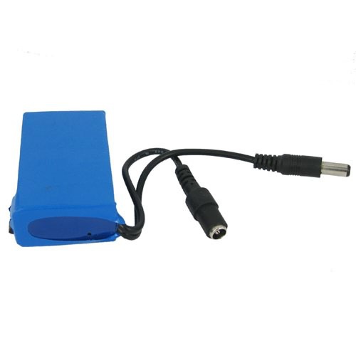 mini dc-168 12v 1800mah high capacity rechargeable lithium li-ion battery for cctv camera