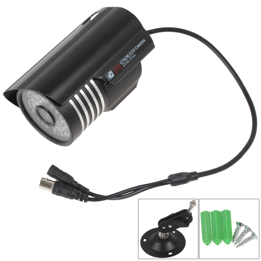 1/4" cmos 1000tvl cctv camera outdoor waterproof hd bullet security video surveillance camera with 6mm lens 36-led ir-cut
