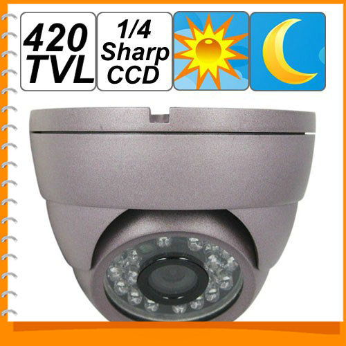1/4 sharp ccd 420 tvl dome cctv camera for indoor security video surveillance with 24pcs ir led night vision 1/4 sharp ccd 420 tvl dome cctv camera for indoor security video surveillance with 24pcs ir led night vision