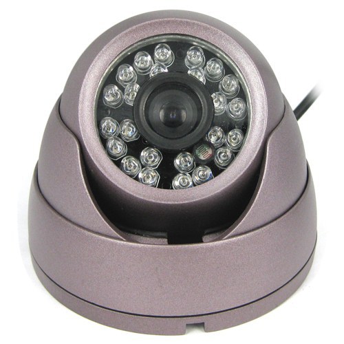 1/4 sharp ccd 420 tvl dome cctv camera for indoor security video surveillance with 24pcs ir led night vision