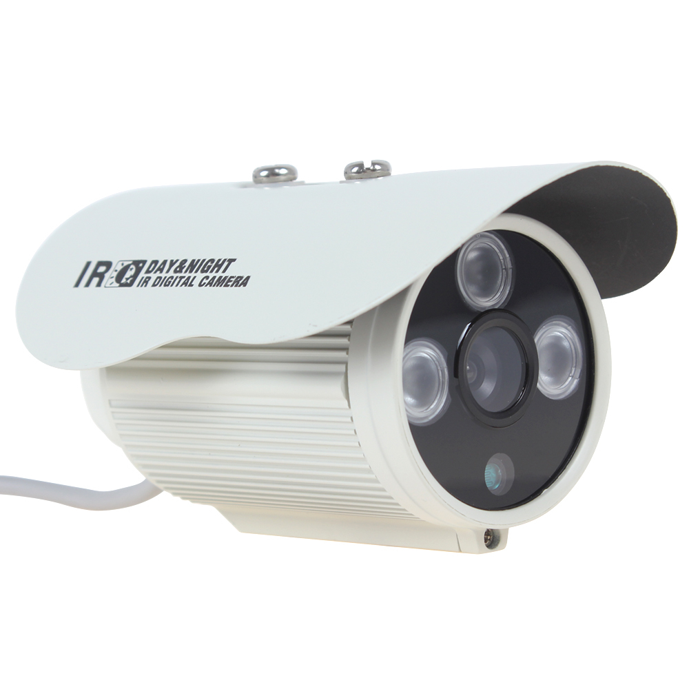 1200 tvl hd 6mm outdoor cctv camera security 1/4" cmos 1024 x 768 infrared ir night vision waterproof bullet digital cctv camera