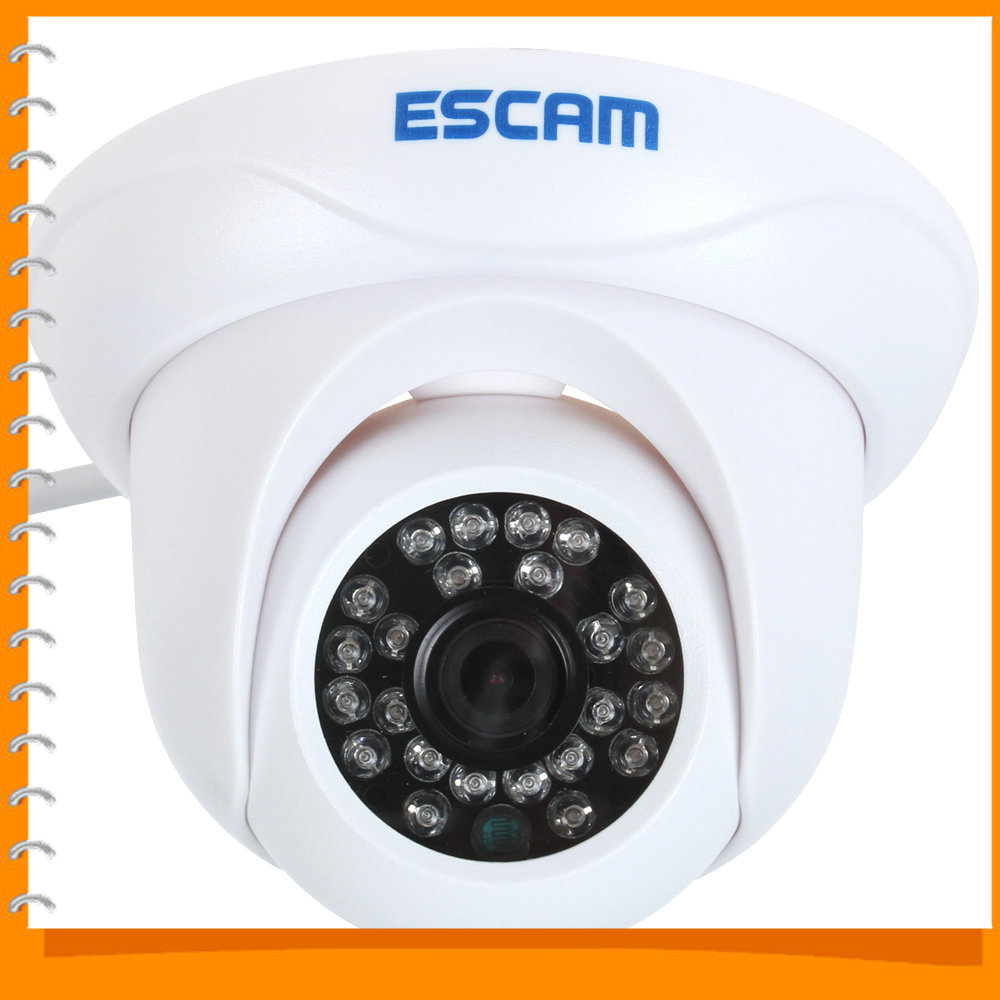 escam qd500 h.264 ip network camera waterproof 3.6mm hd 720p 1/4" cmos p2p cloud ip 24 ir leds dome cctv camera surveillance escam qd500 h.264 ip network camera waterproof 3.6mm hd 720p 1/4" cmos p2p cloud ip 24 ir leds dome cctv camera surveillance