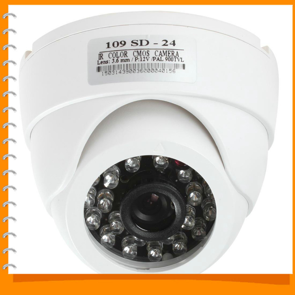 hd 1/4" 900tvl color cctv camera cmos 3.6mm lens 24 ir leds night vision dome camera security video surveillance camera hd 1/4" 900tvl color cctv camera cmos 3.6mm lens 24 ir leds night vision dome camera security video surveillance camera