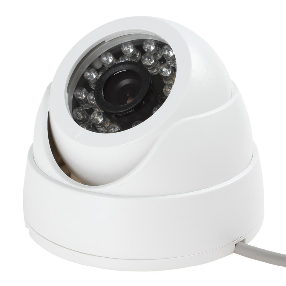 hd 1/4" 900tvl color cctv camera cmos 3.6mm lens 24 ir leds night vision dome camera security video surveillance camera