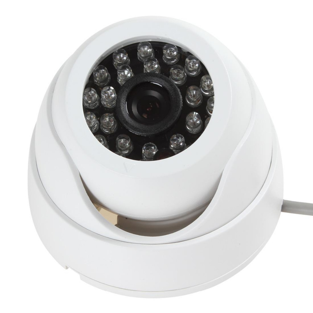 hd 1/4" 900tvl color cctv camera cmos 3.6mm lens 24 ir leds night vision dome camera security video surveillance camera