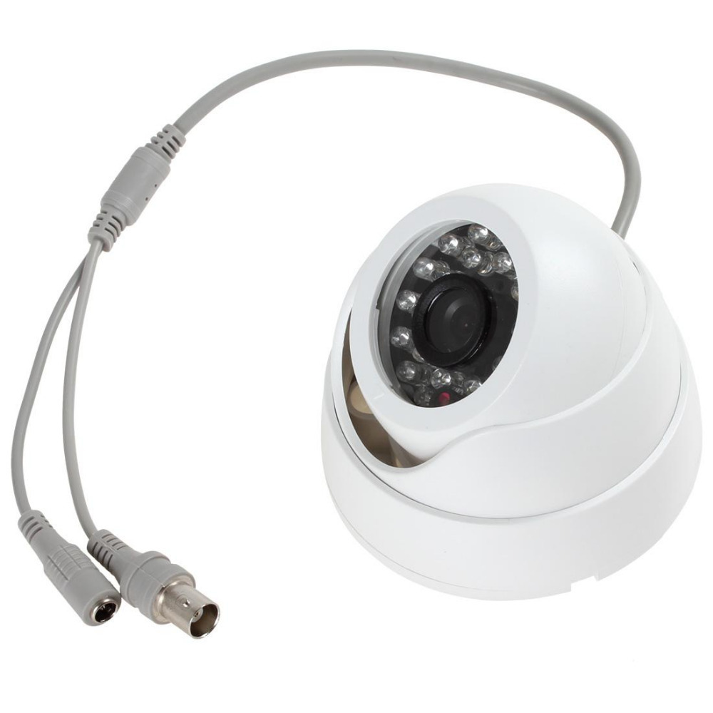 hd 1/4" 900tvl color cctv camera cmos 3.6mm lens 24 ir leds night vision dome camera security video surveillance camera