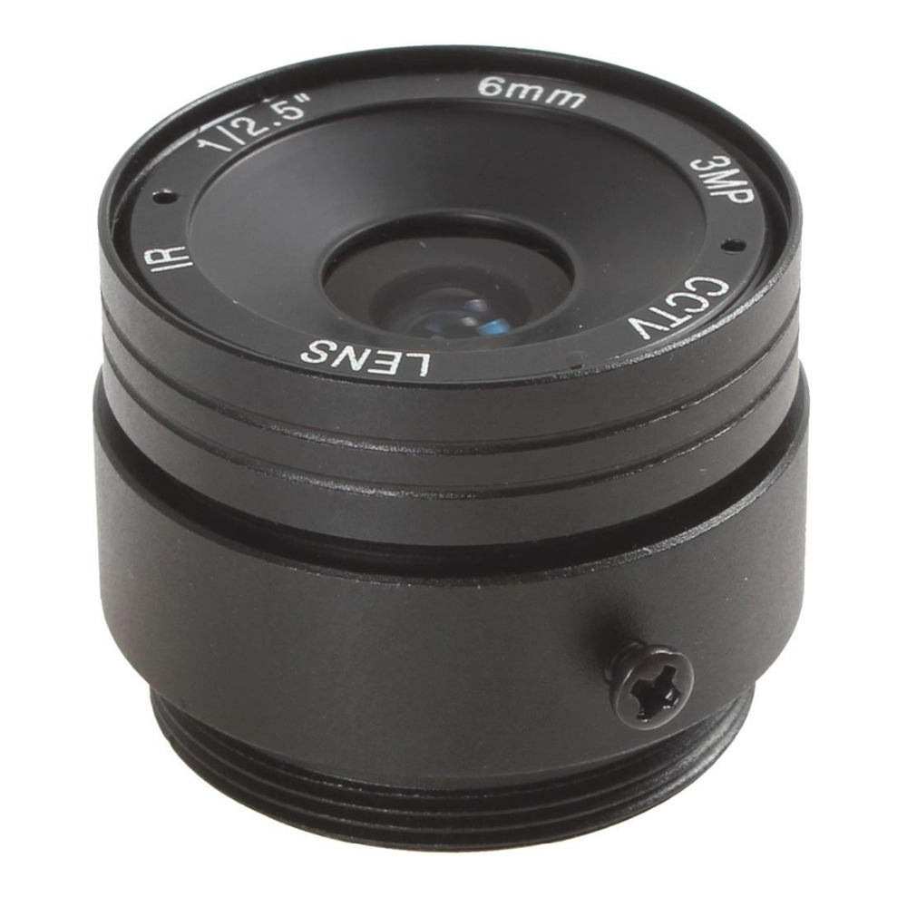 high definition ir cctv lens 3mp 1/2.5" 6mm / f1.4 57 degree cs mount cctv camera lens