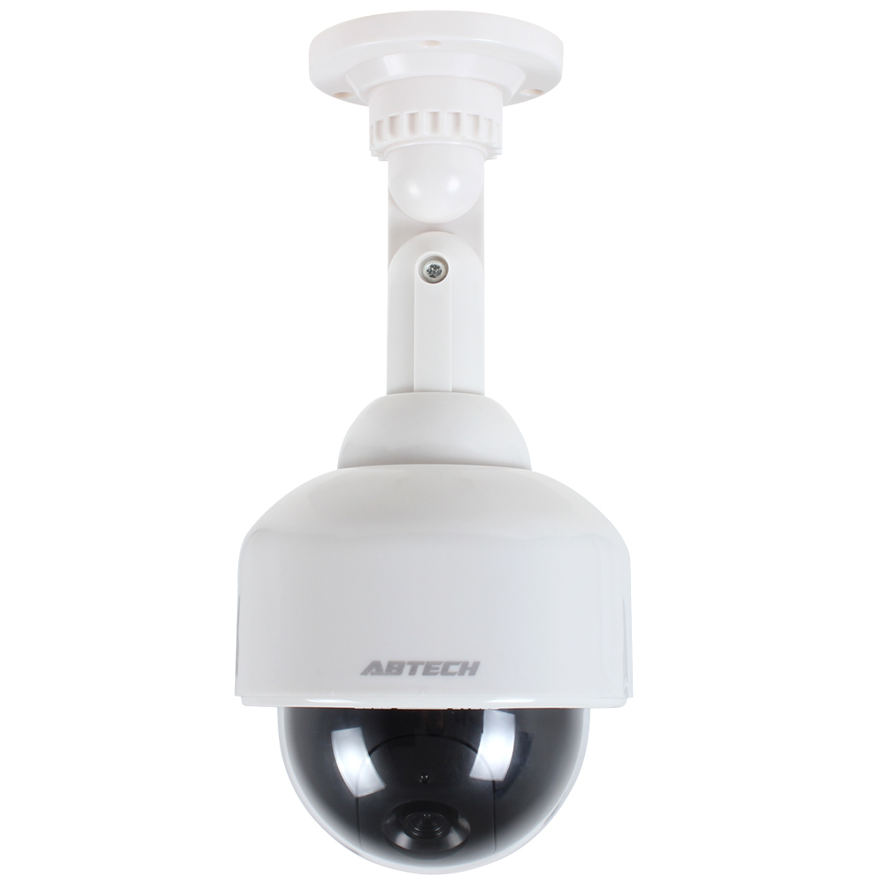 waterproof realistic dummy fake camera security fake cctv camera dome with flashing red led light