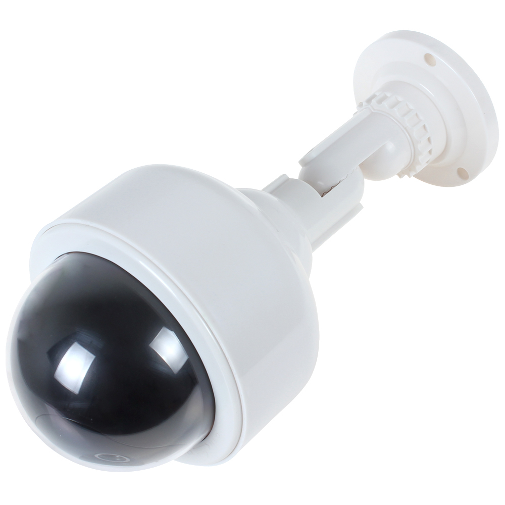waterproof realistic dummy fake camera security fake cctv camera dome with flashing red led light