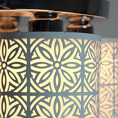 ceiling lights 5 light, modern hollow metal glass painting