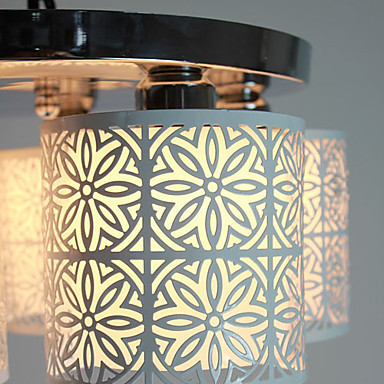 ceiling lights 5 light, modern hollow metal glass painting