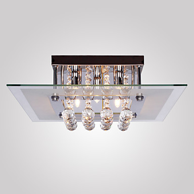 ceiling lights comtemporary crystal drop flush mount lights with 5 lights in square design ceiling lights comtemporary crystal drop flush mount lights with 5 lights in square design