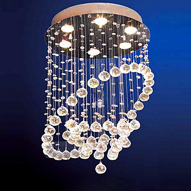 modern flush mount with 6 lights in crystal beaded design modern flush mount with 6 lights in crystal beaded design