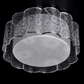 new contemporary flush mount with 2 lights (fabric shade) new contemporary flush mount with 2 lights (fabric shade)
