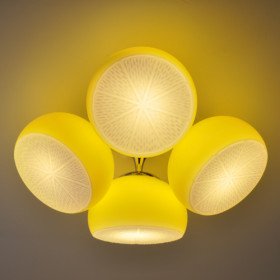 new modern semi flush mount with 4 lights in lemon feature new modern semi flush mount with 4 lights in lemon feature