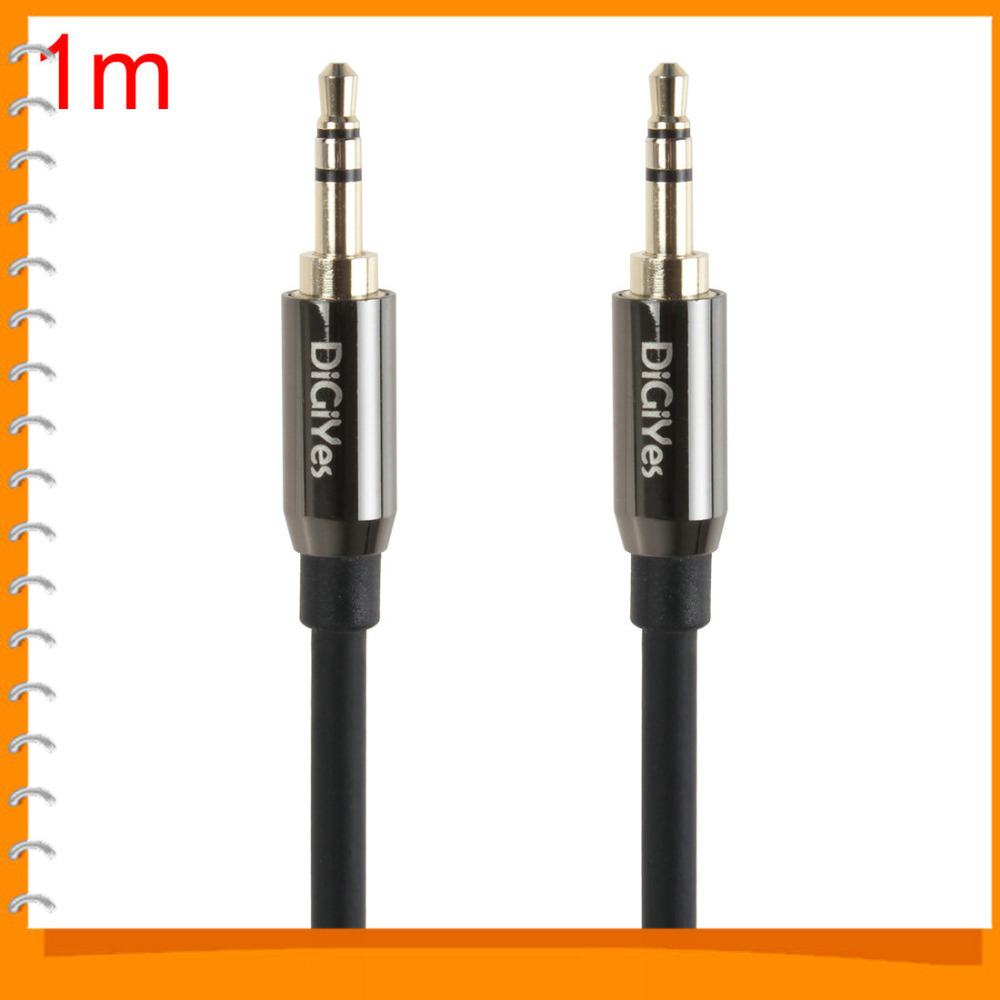 digiyes 1m 3.5mm audio cable male to male car aux auxiliary cord stereo audio cable for smart phone / ipod / notebook / dvd digiyes 1m 3.5mm audio cable male to male car aux auxiliary cord stereo audio cable for smart phone / ipod / notebook / dvd