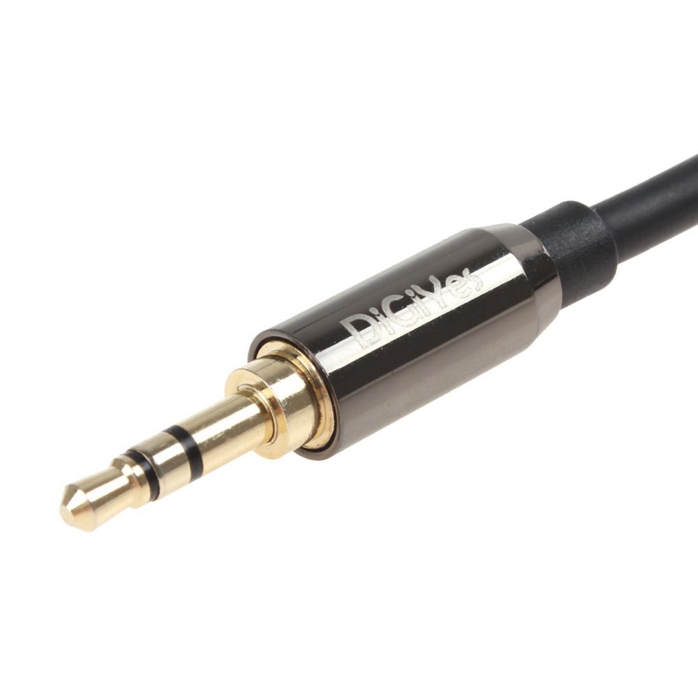 digiyes 1m 3.5mm audio cable male to male car aux auxiliary cord stereo audio cable for smart phone / ipod / notebook / dvd