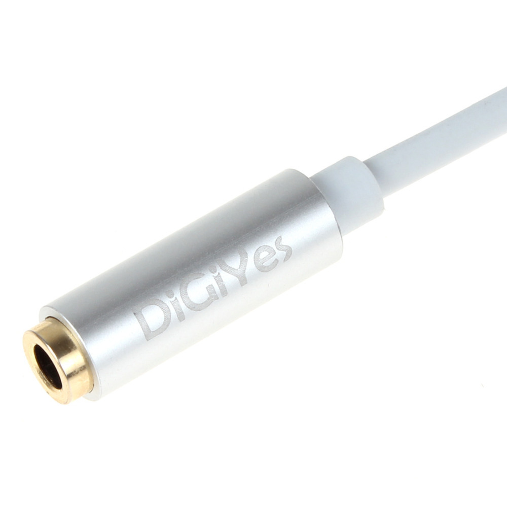 digiyes 3.5mm female to dual 3.5 male headset mic & stereo audio y splitter adapter cable