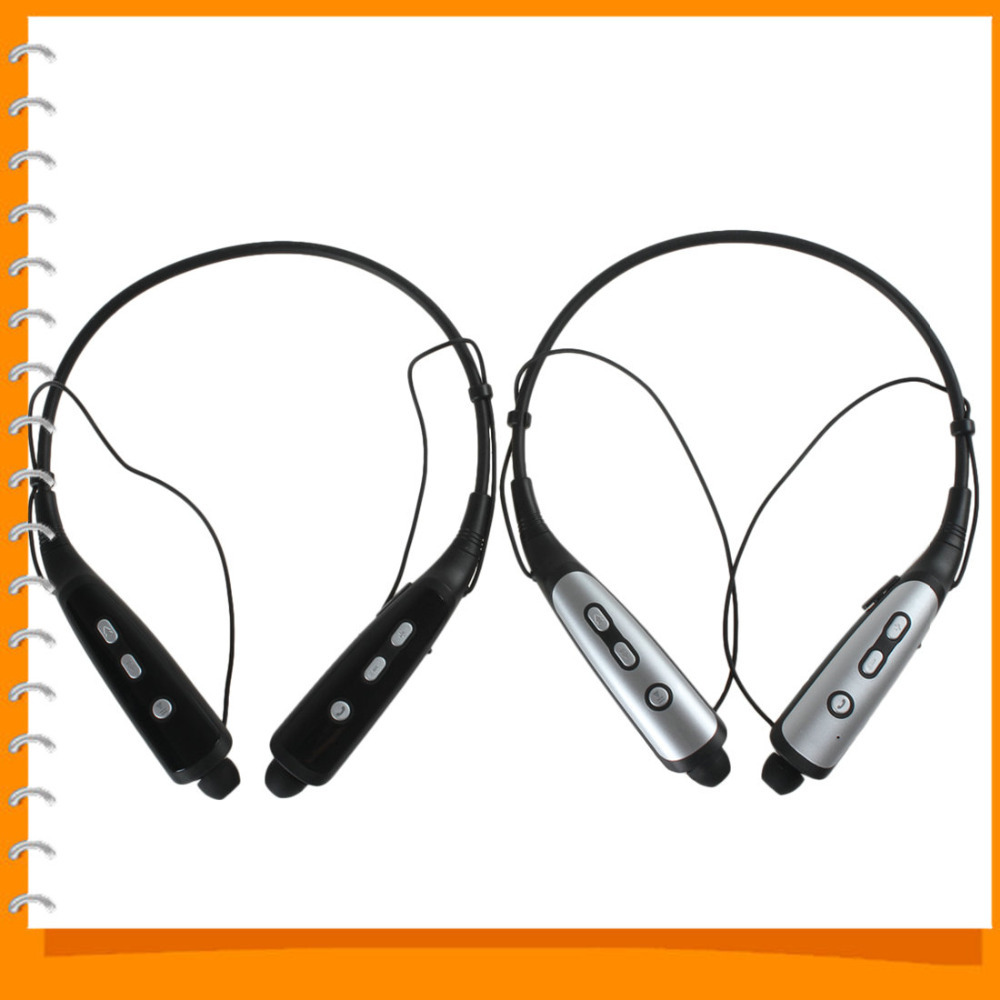 wireless bluetooth sport stereo headset headphone earphone neckband style with microphone ( silver / black ) wireless bluetooth sport stereo headset headphone earphone neckband style with microphone ( silver / black )