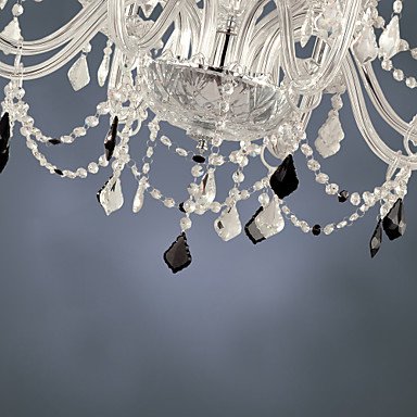 12-light the style of palace glass chandelier with candle bulb
