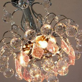 120w modern crystal chandelier with 3 lights (g9 bulb base)