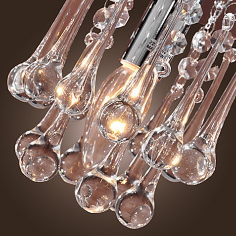 2015 40w modern chandelier crystal semi flunsh mount