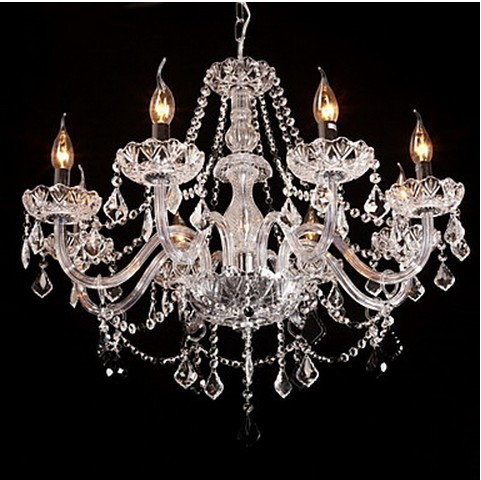 2015 8-light the style of palace glass chandelier with candle bulb