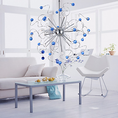 2015 new 15 - light crystal pendant light with 4 colors available