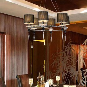 6-light crystal pendant chandelier 6-light crystal pendant chandelier