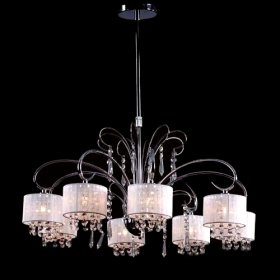 contemporary crystal chandelier with 8 lamp shade contemporary crystal chandelier with 8 lamp shade